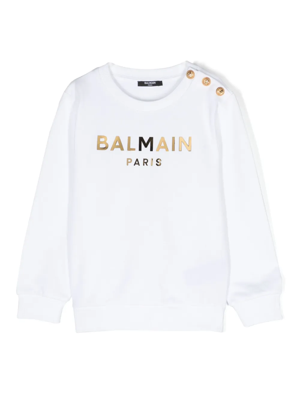 

Толстовка с логотипом Balmain Kids, белый