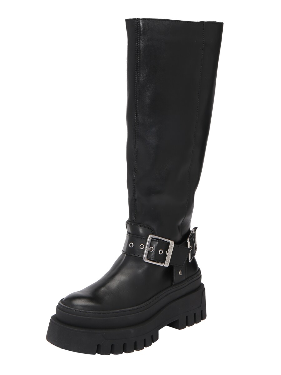 Женские сапоги Steve Madden Cruz кожаные на платформе, черный