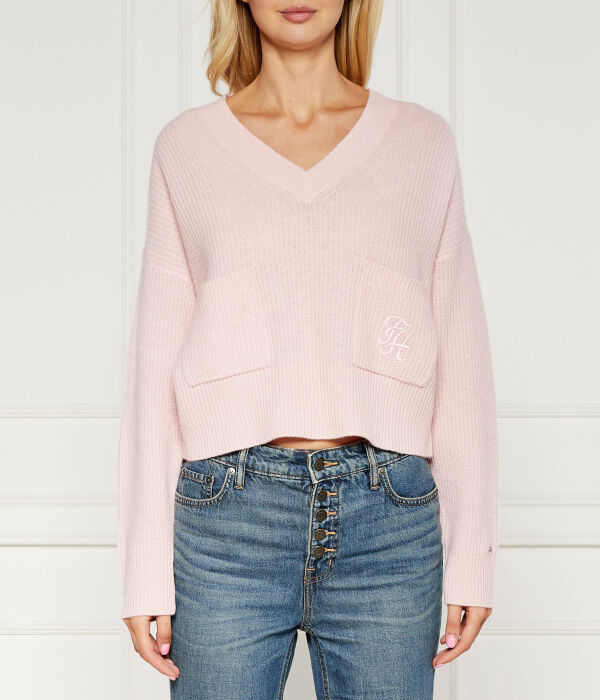 

Шерстяной свитер Relaxed fit Tommy Hilfiger, коричневый