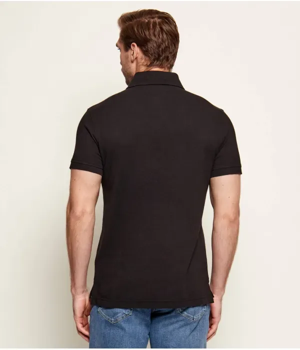 Поло 1985 slim fit Tommy Hilfiger, черный — фото 3