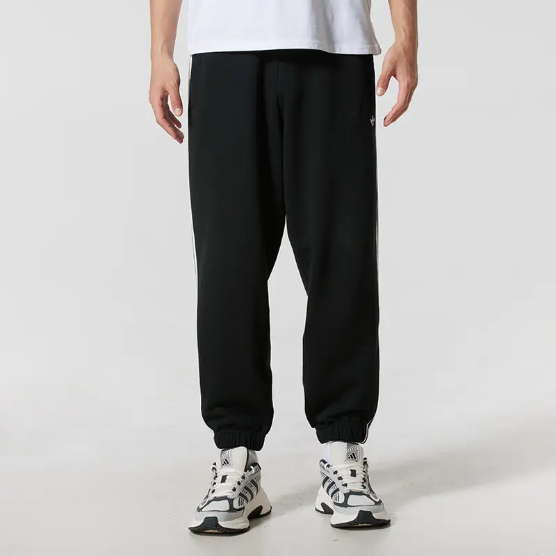 Тяжеловязаные спортивные брюки джоггеры men's Adidas Originals, черный — фото 4