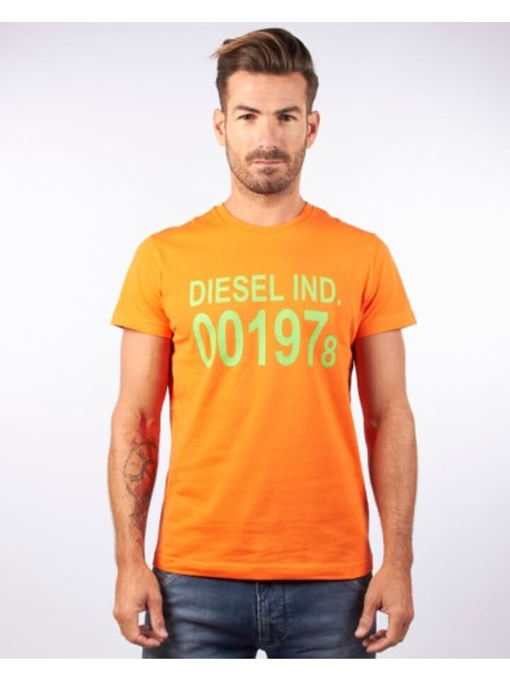 

Футболка Diesel Tshirt, цвет denim