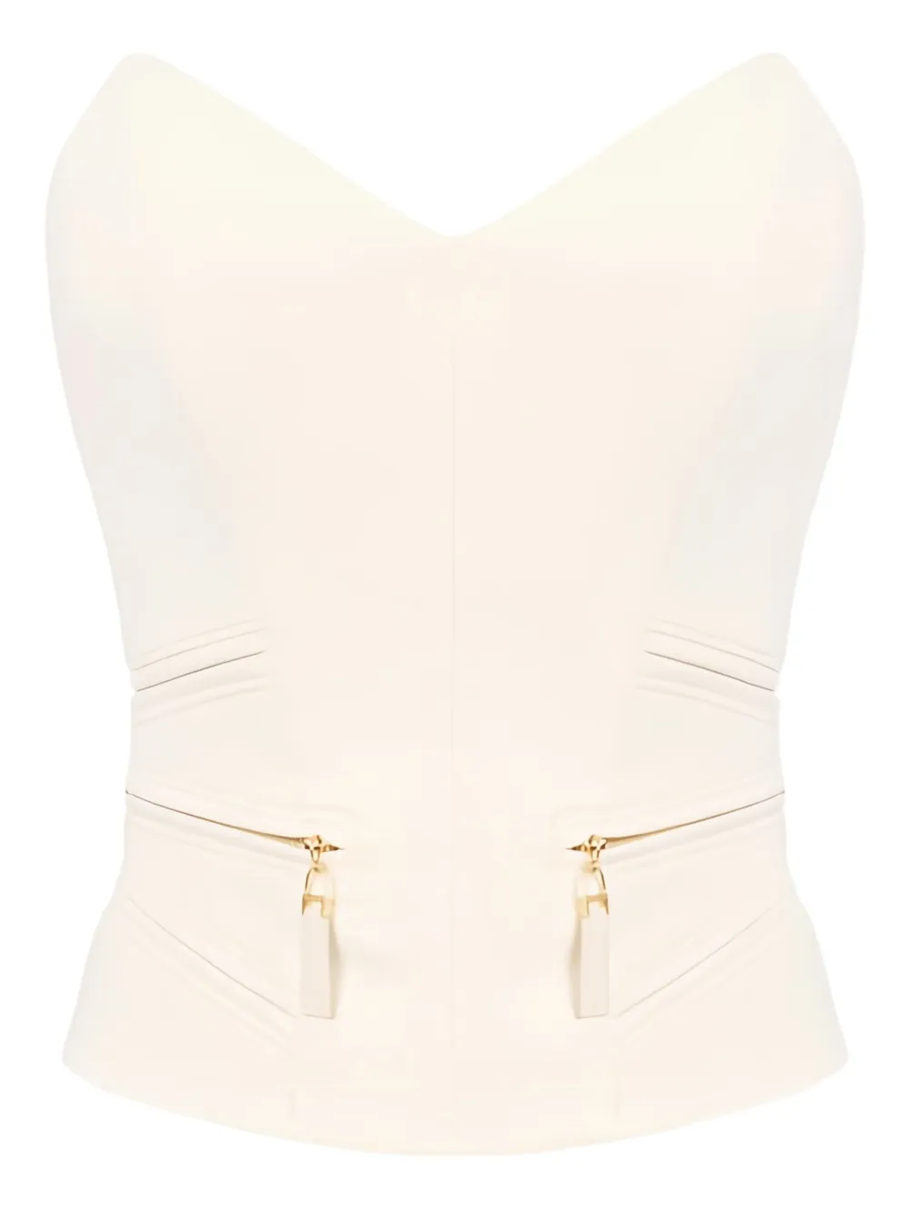 

Топ с молнией Elisabetta Franchi, нейтральный