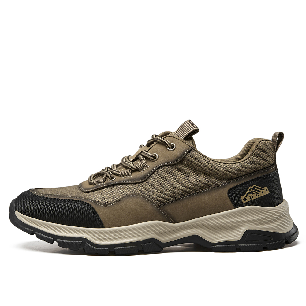 

YEARCON Мужские низкие кеды повседневные хаки, цвет Khaki
