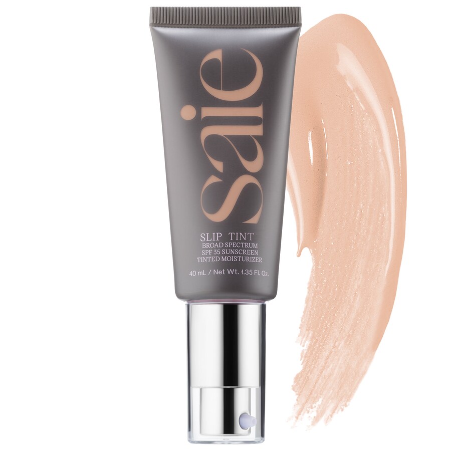 

Slip Tint - легкий тонирующий увлажняющий крем с минеральным цинком, SPF 35 и гиалуроновой кислотой. Saie, 1.3 oz/40 mL, Two