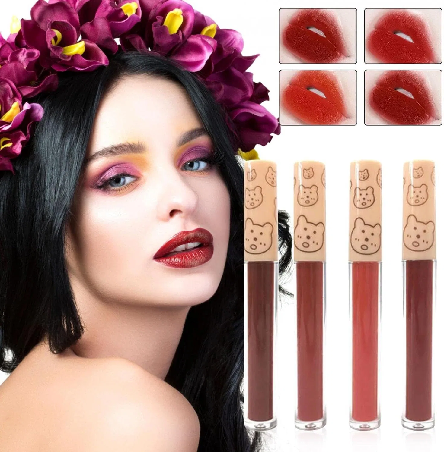 Набор тинтов для губ Watery Tint Trip Air Sensation Lip Tint Set of 4 Foreted — фото 2