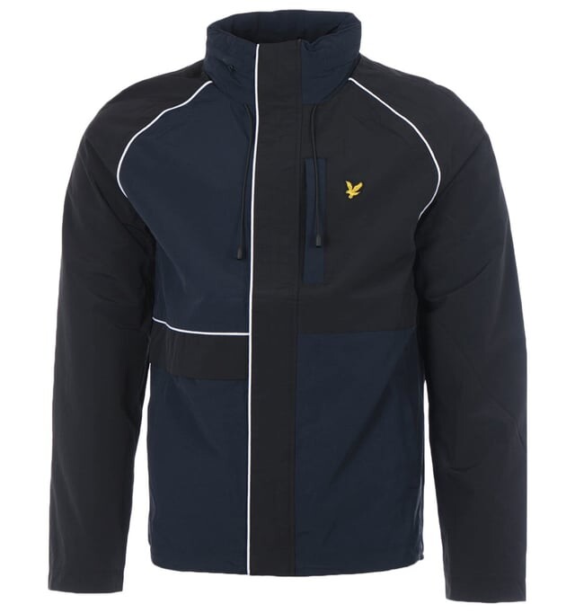 

Темно-Синяя куртка со вставками Lyle & Scott, синий