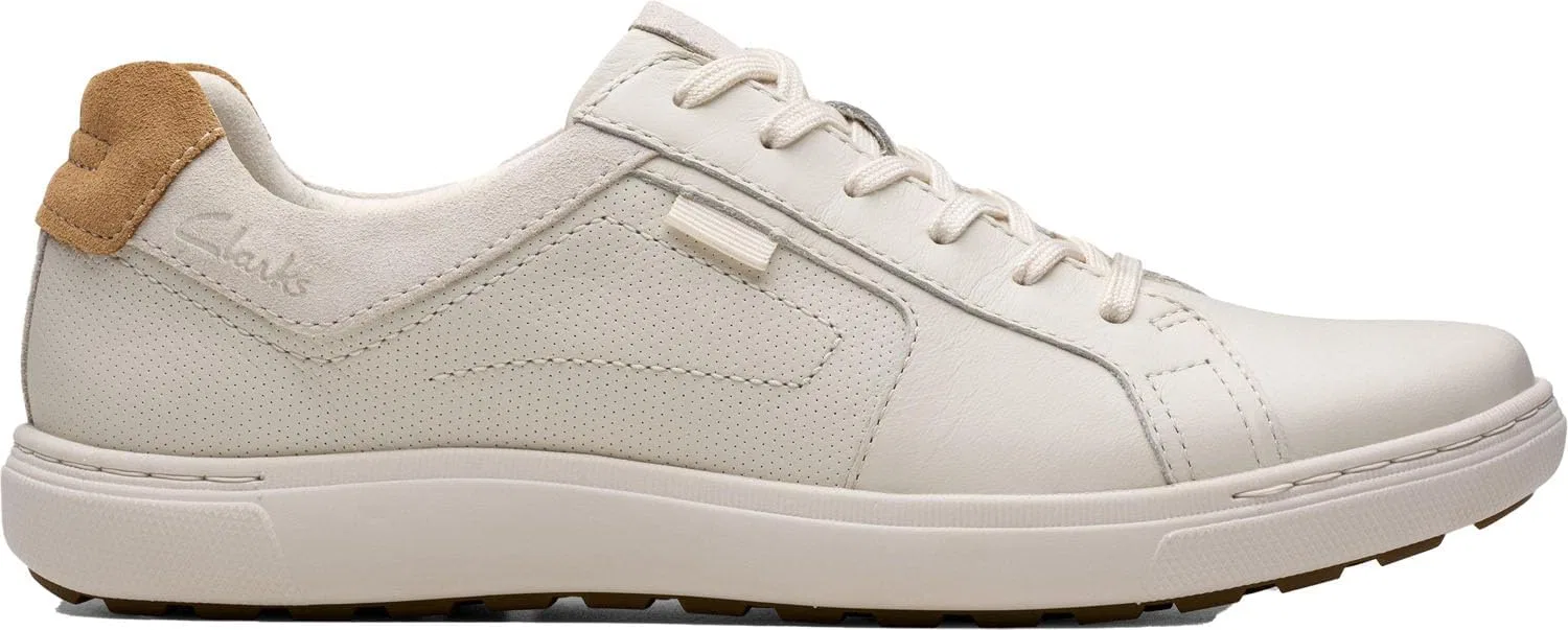 Мужские кроссовки Clarks Mapstone Lace, White Leather
