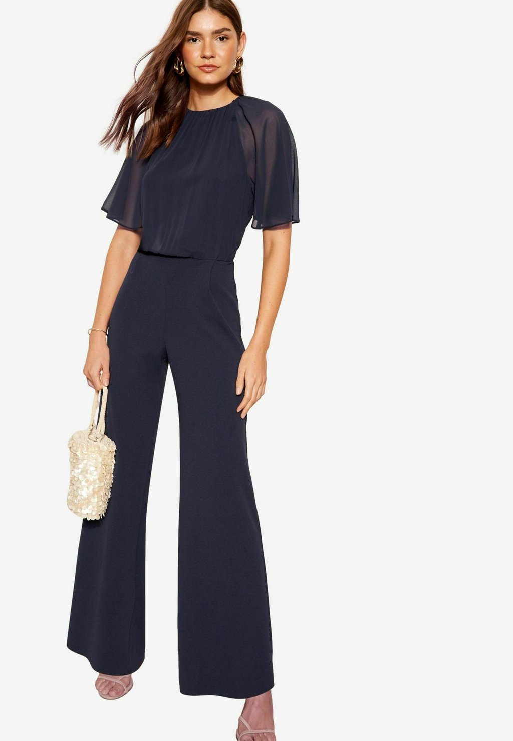 

Комбинезон FLUTTER SLEEVE WIDE LEG Friends Like These, синий