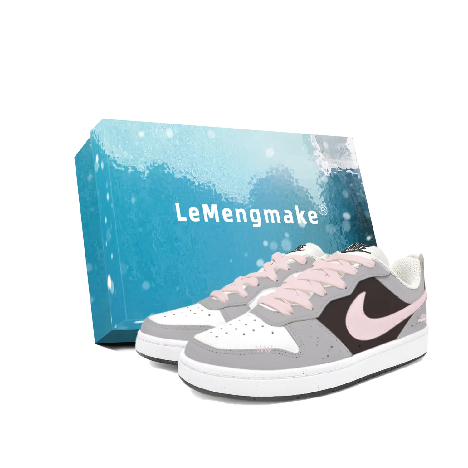 

Nike Кроссовки для скейтбординга Court Borough Misty Cherry Trail Low top Kids' белые