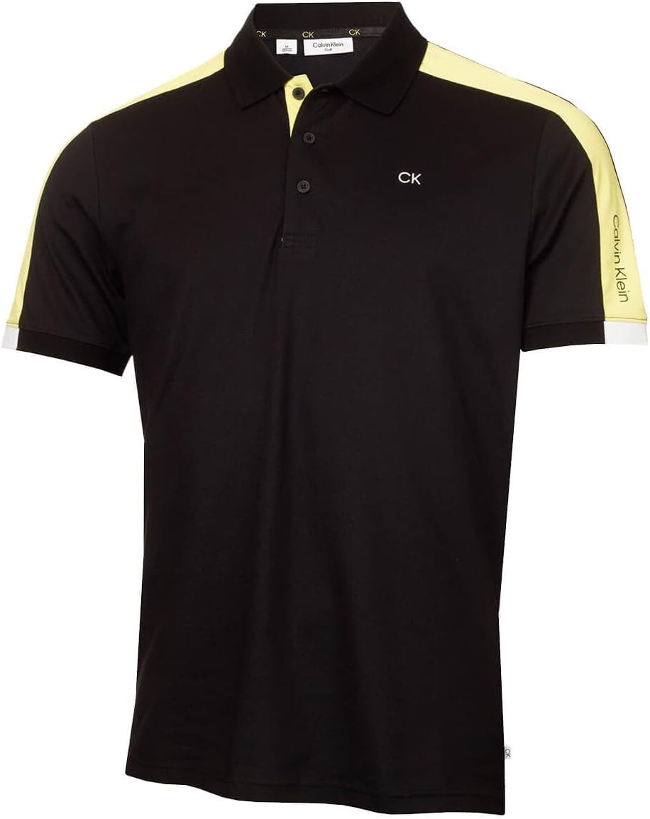 

Мужская влагоотводящая экологичная рубашка-поло для гольфа Calvin Klein Miles, Black, Черный, Мужская влагоотводящая экологичная рубашка-поло для гольфа Calvin Klein Miles, Black