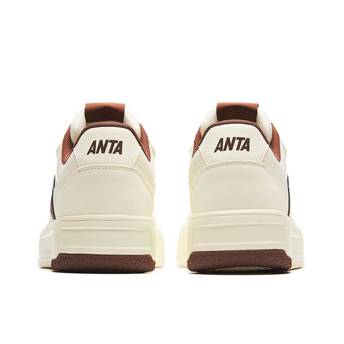 Кроссовки ANTA Skateboarding Shoes Men Low-top Light Beige/high-end Brown, коричневый — фото 4