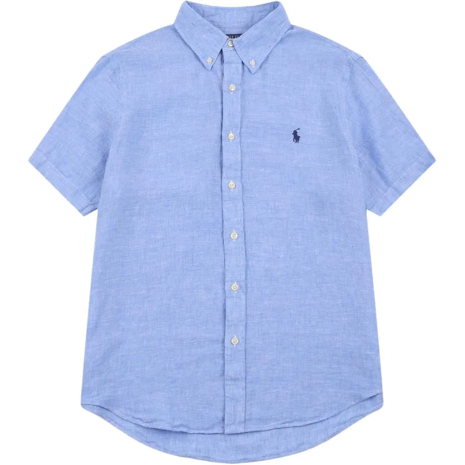 Polo Ralph Lauren Рубашка с воротником Поло Ralph Lauren голубая