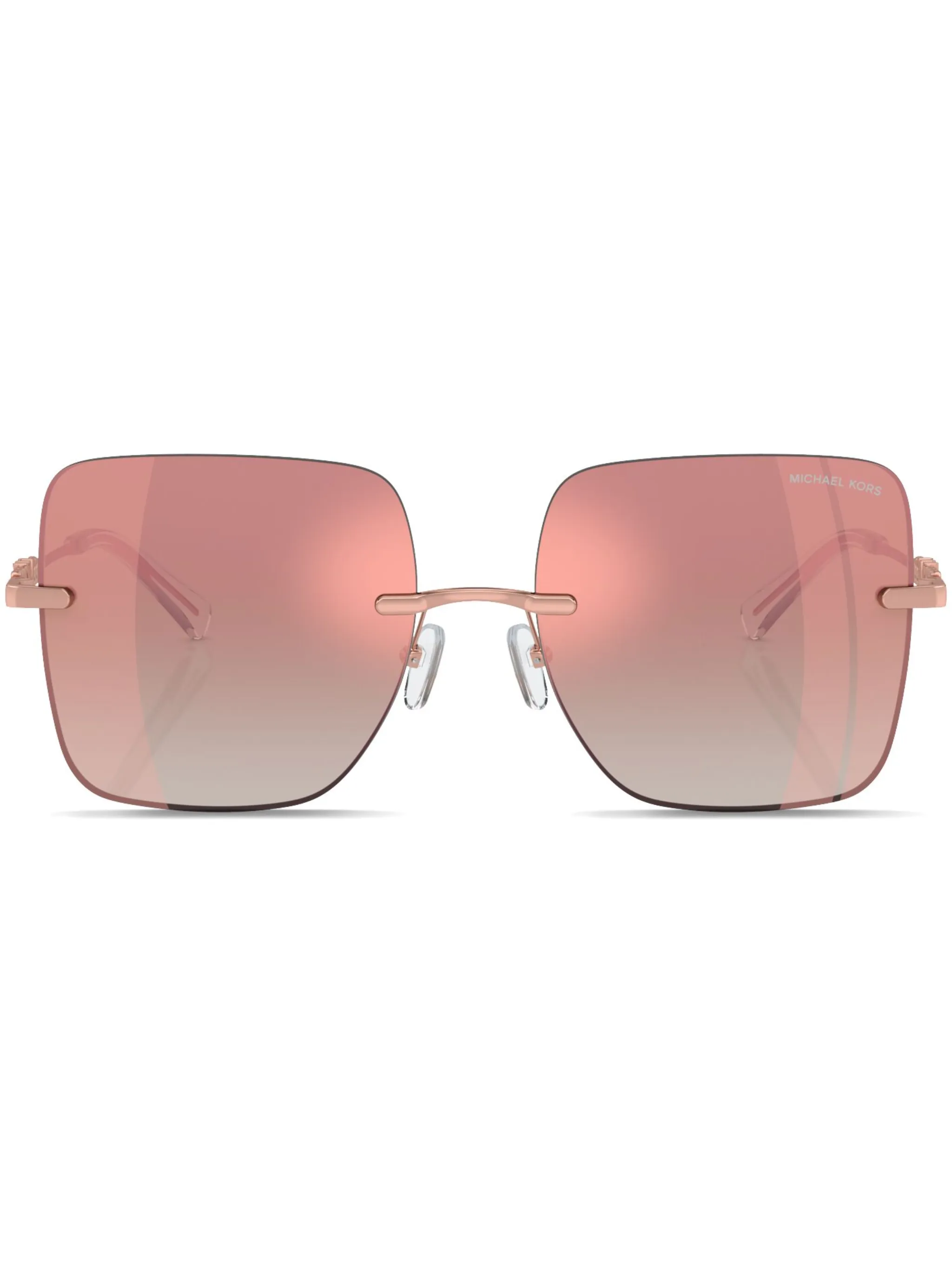 

Солнцезащитные очки Quèbec без оправы Michael Kors, розовый