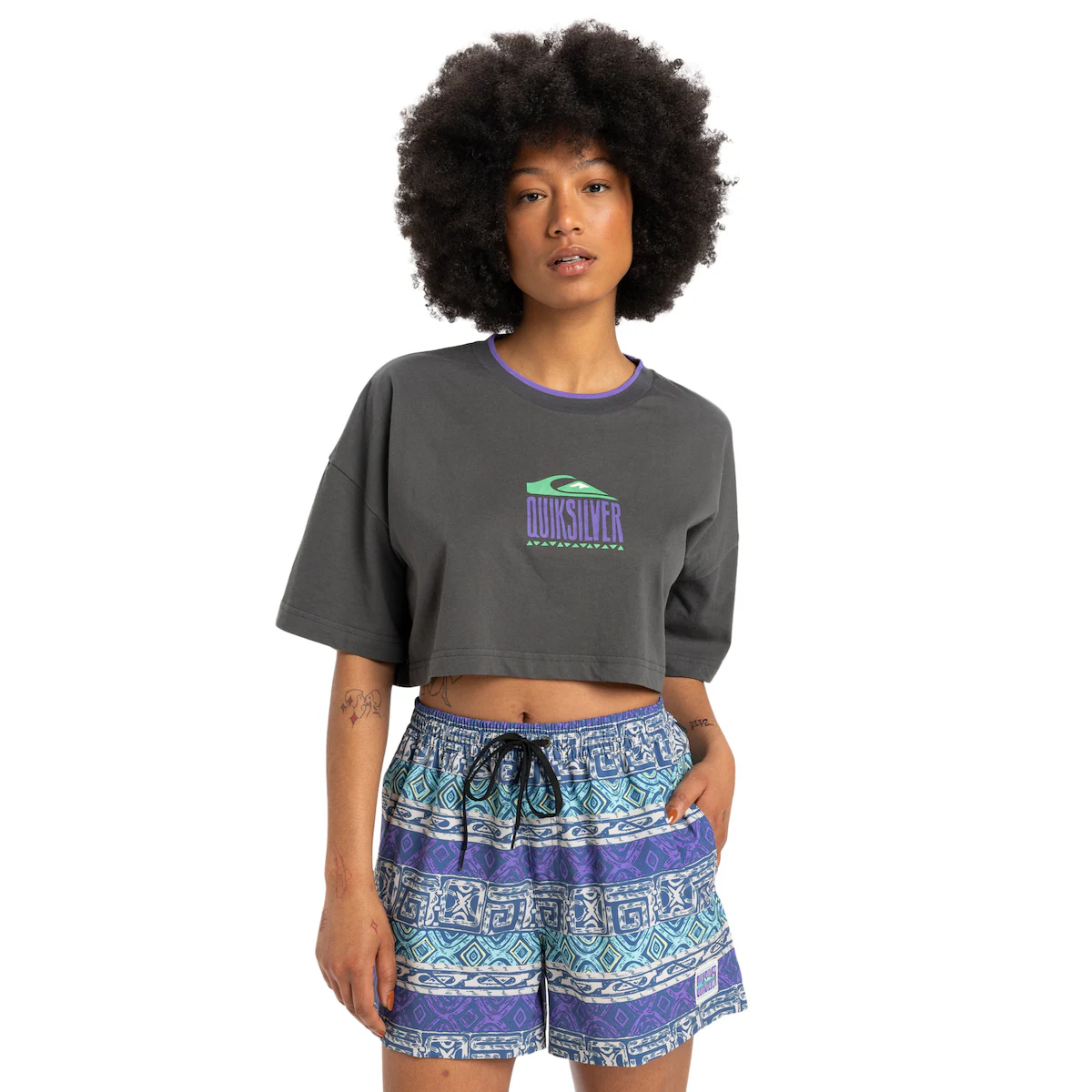 

Qsw Surfsilk Quiksilver Женские плавательные шорты, пурпурный