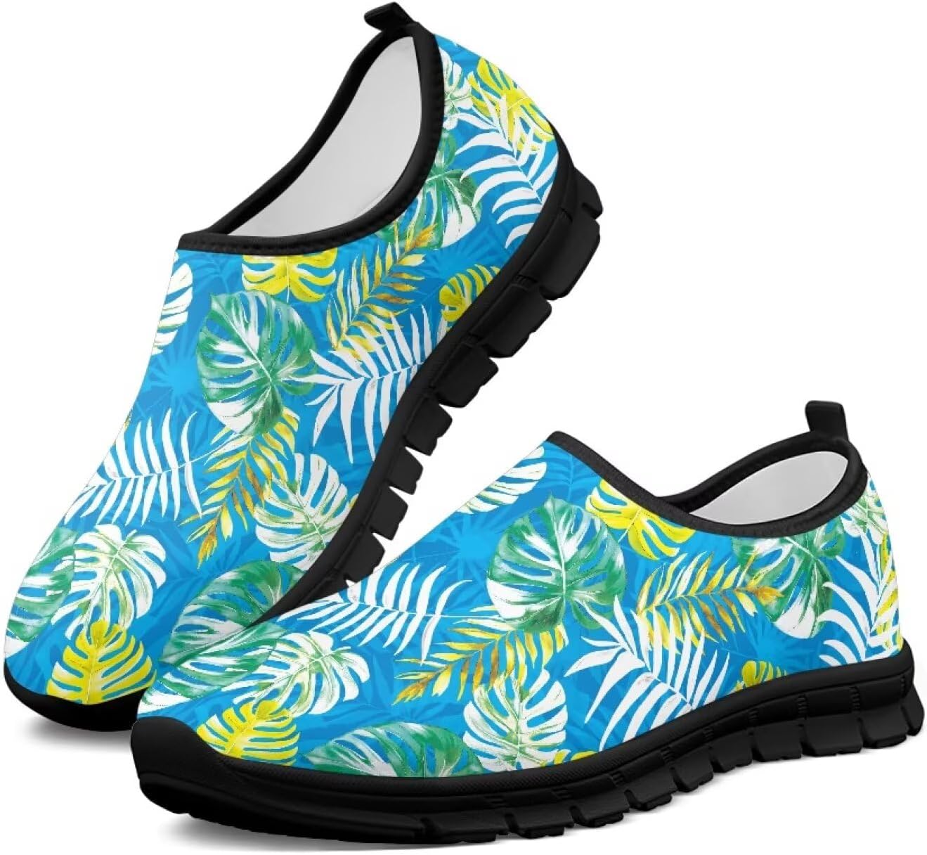 

Удобные слипоны для женщин, противоскользящие для ходьбы и бега, кроссовки с широкой носочной частью, размер США 5,5-13,5 Chririnla, Tie-dye Turtleback Leaf