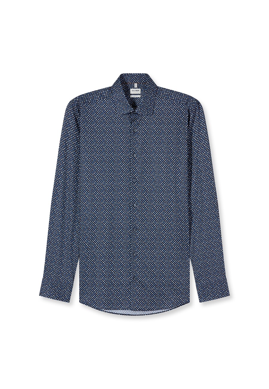 

Рубашка делового кроя Slim Fit OLYMP, темно-синий/светло-голубой