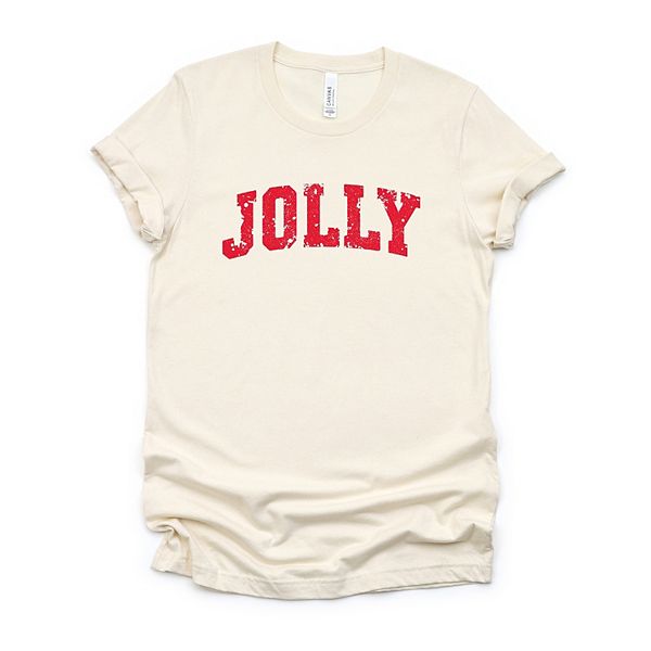 

Футболка с принтом Jolly varsity arched distressed Simply Sage Market, Cream