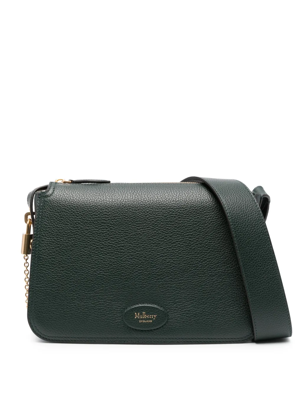 

Маленькая сумка через плечо Billie с нашивкой-логотипом Mulberry, зеленый