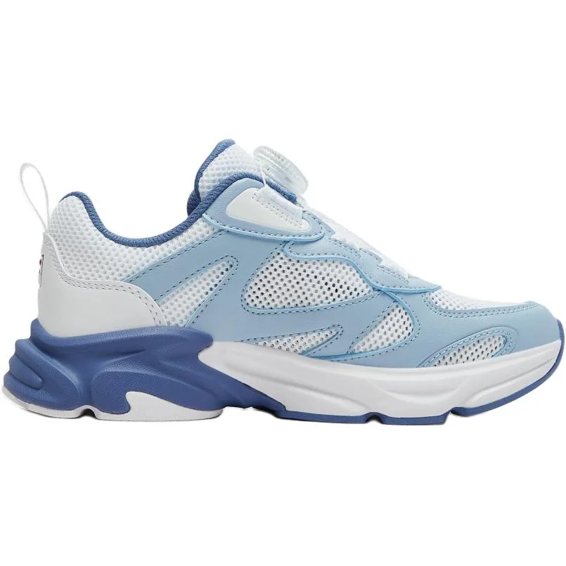 Synthetic Leather, Textile Abrasion Resistant Lightweight Cushioning Low top детские кроссовки для бега FILA KIDS, белый/sky синий (gift included socks style random color 1 pack) — фото 4