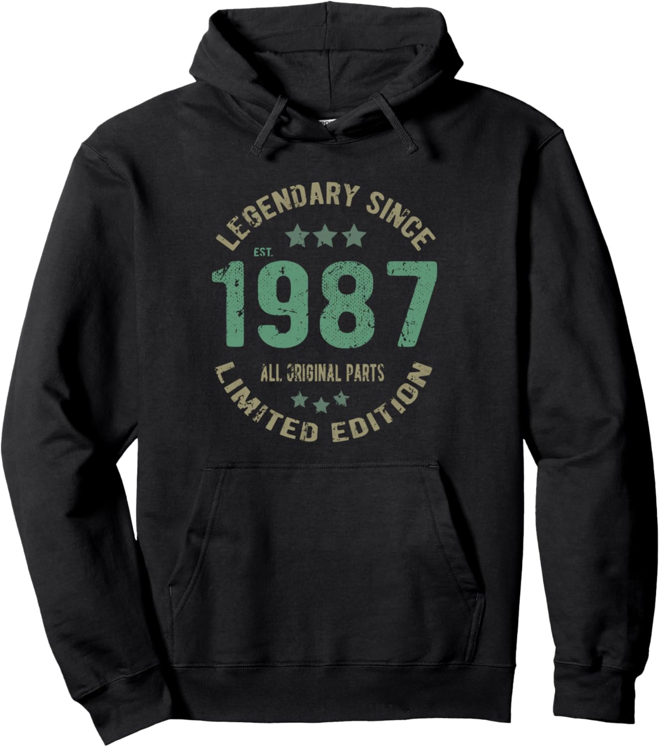 

Легенда 39-летия. Винтажная толстовка «39-летие» с 1987 года Legend Birthday Gift Apparel.Usa, черный