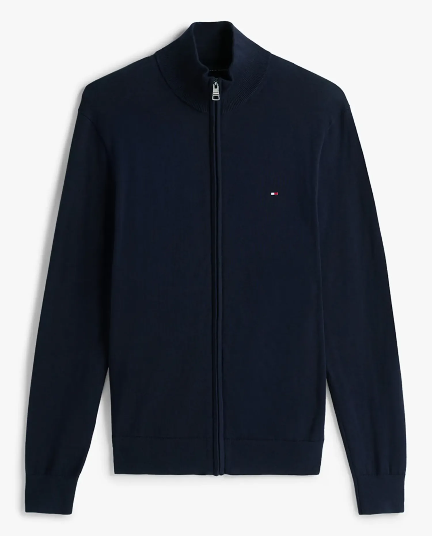 Мужская гладкая куртка с полной застежкой-молнией Tommy Hilfiger, темно-синий — фото 4