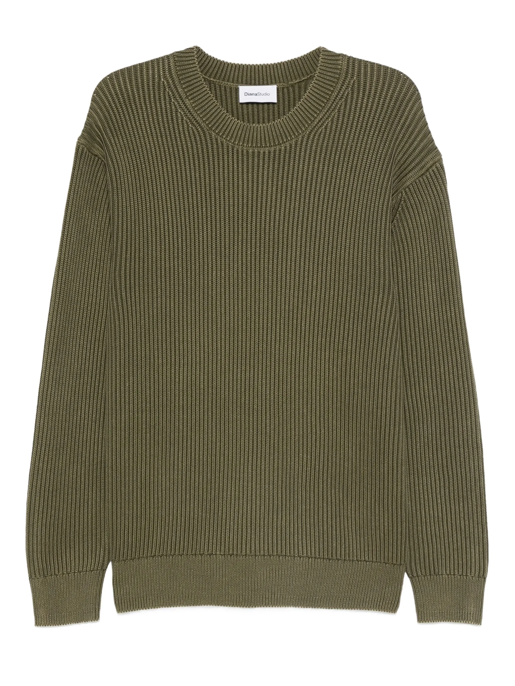 

Свитер с круглым вырезом Diana Studio, зеленый