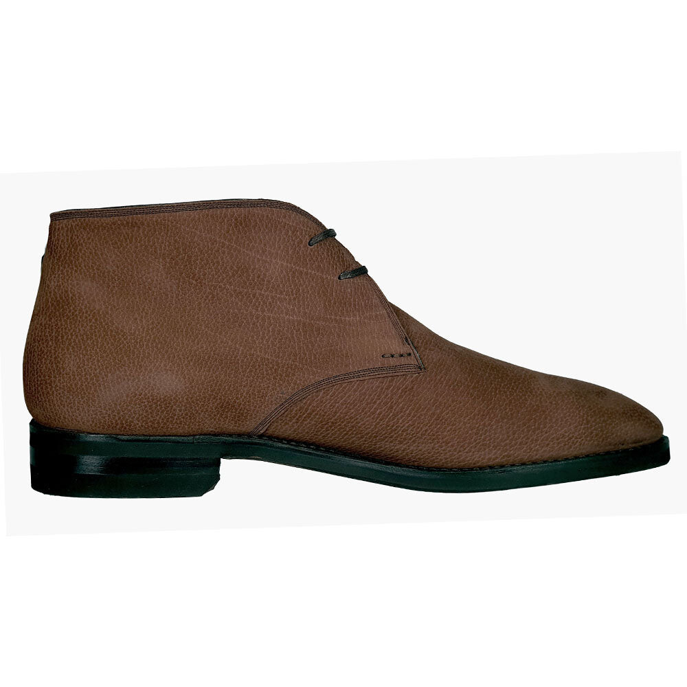Bally Skiligny 6237887 Мужские коричневые ботинки дезерты из зерненой телячьей кожи, коричневый — фото 4
