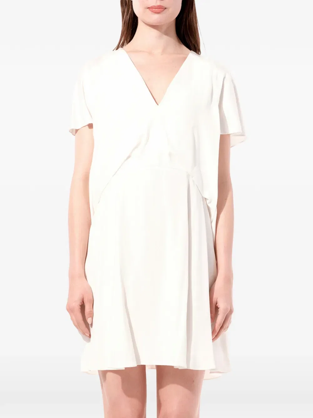 Платье с коротким рукавом Balenciaga, белый