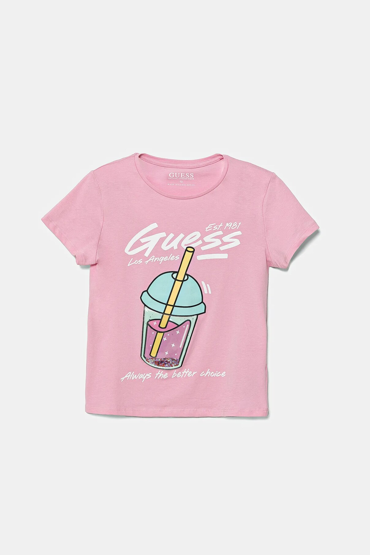 

Детская футболка Guess, розовый