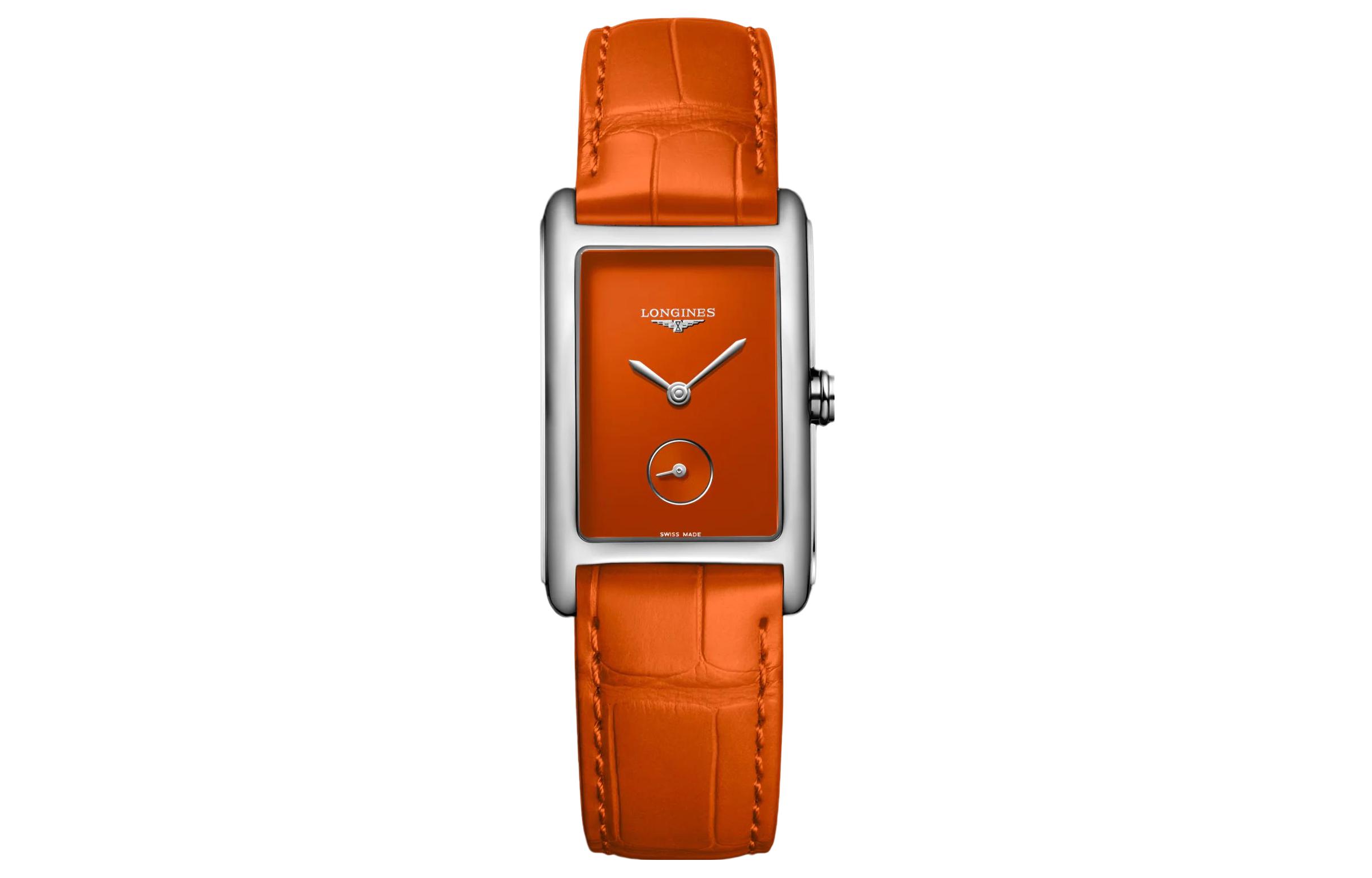 

LONGINES Часы Women's DolceVita Collection Watch, Orange Watch Dial