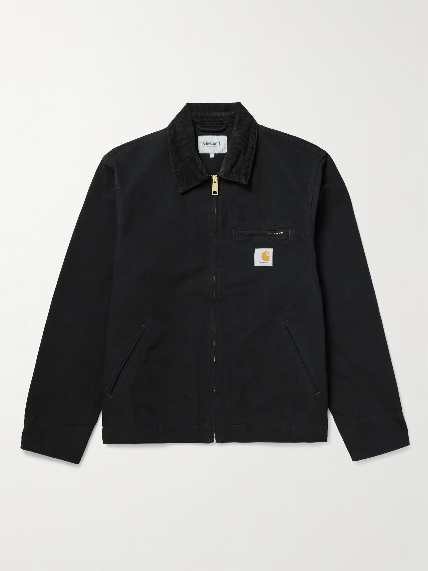 

Куртка Detroit Corduroy-Trimmed из органического хлопка и парусины CARHARTT WIP, черный