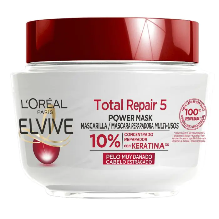 

Маска для волос elvive total repair 5 mascarilla reparadora para pelo dañado L'Oréal París, объем 300 мл