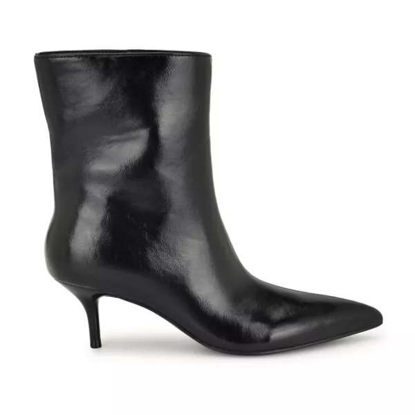 Женские ботильоны Charma с острым носом и небольшим каблуком Nine West, цвет black patent — фото 2