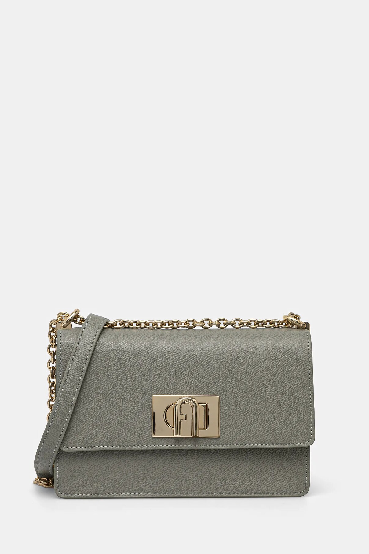 

Сумка из кожи Furla, серый