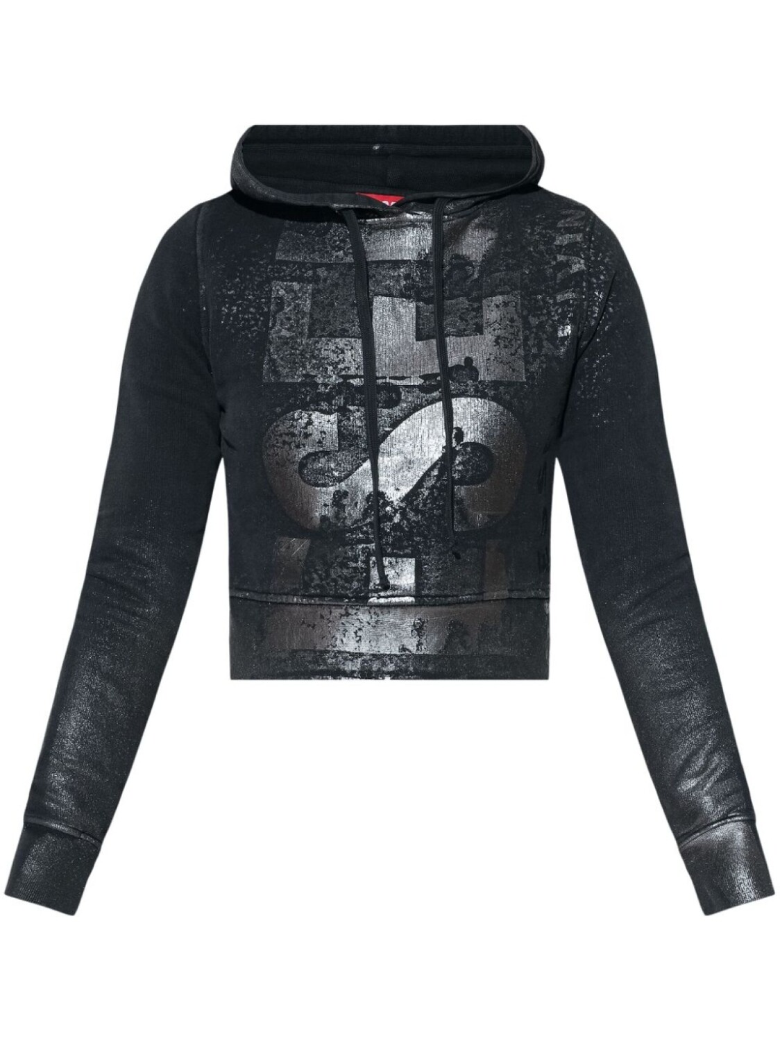 

Diesel толстовка с капюшоном и логотипом F-Slimmy, черный