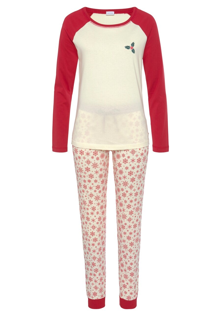 

Пижама Lascana, цвет Blood Red/White