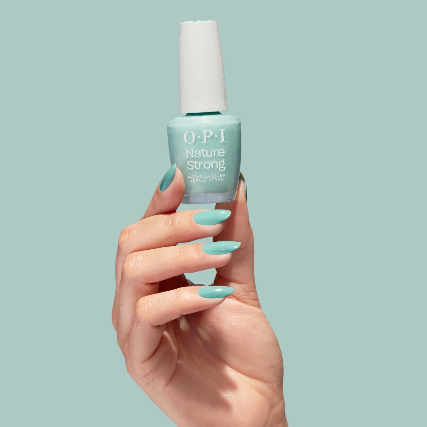 Лак для ногтей nature strong vegan Opi, nat017 - nat - cactus what you preach, объем 15 мл — фото 4