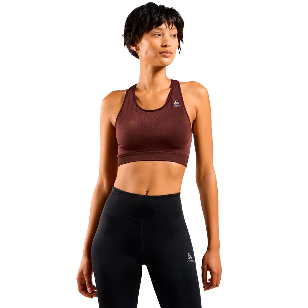 

Спортивный бюстгальтер Odlo InSeamless Ceramicool Medium Impact, коричневый