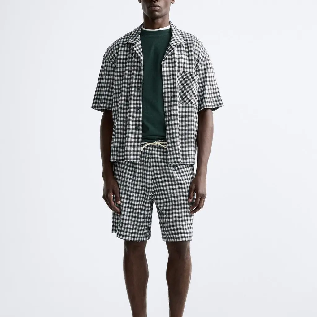 Рубашка мужская многоцветная Zara, цвет Multicolor — фото 3