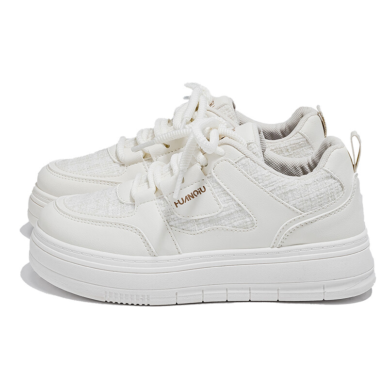 Кеды HUANQIU Skateboard Shoes Women's Low-Top White — фото 3