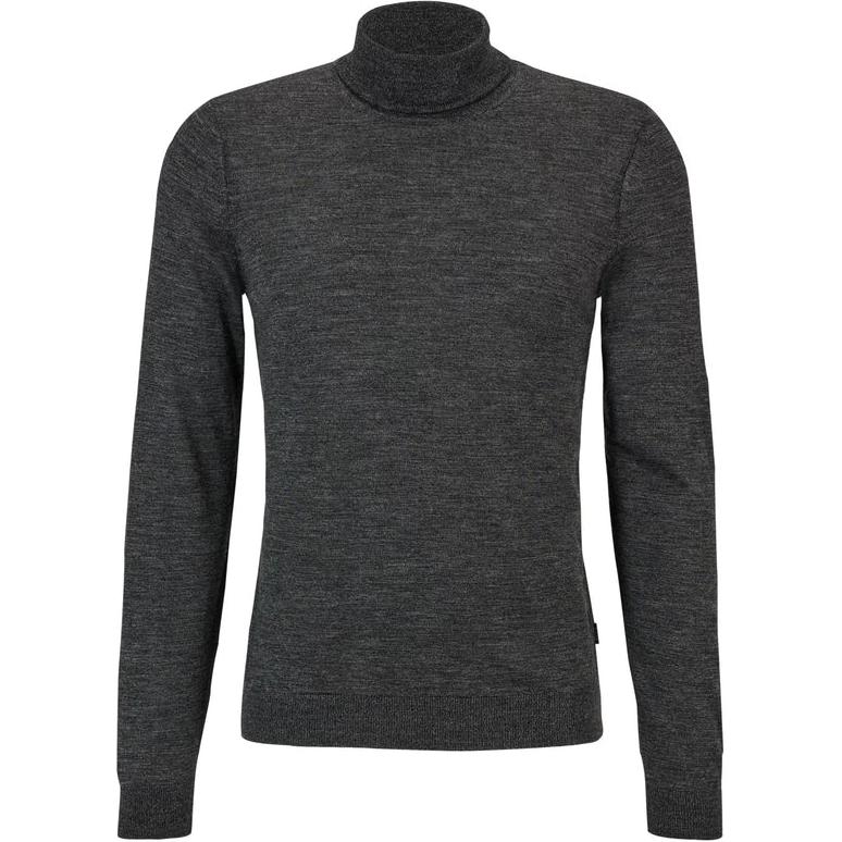 

Босс Узкий Приталенный Воротник-стойка Свитер HUGO BOSS, Серый