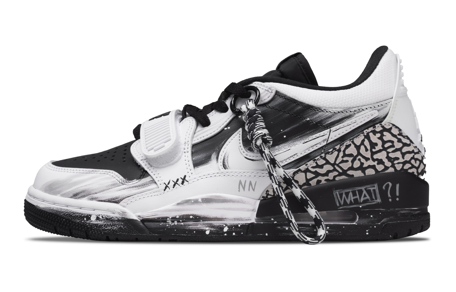 

Jordan Legacy 312 Dark Night Storm Cushioning, износостойкие низкие кеды Vintage Basketball Shoes мужские черные