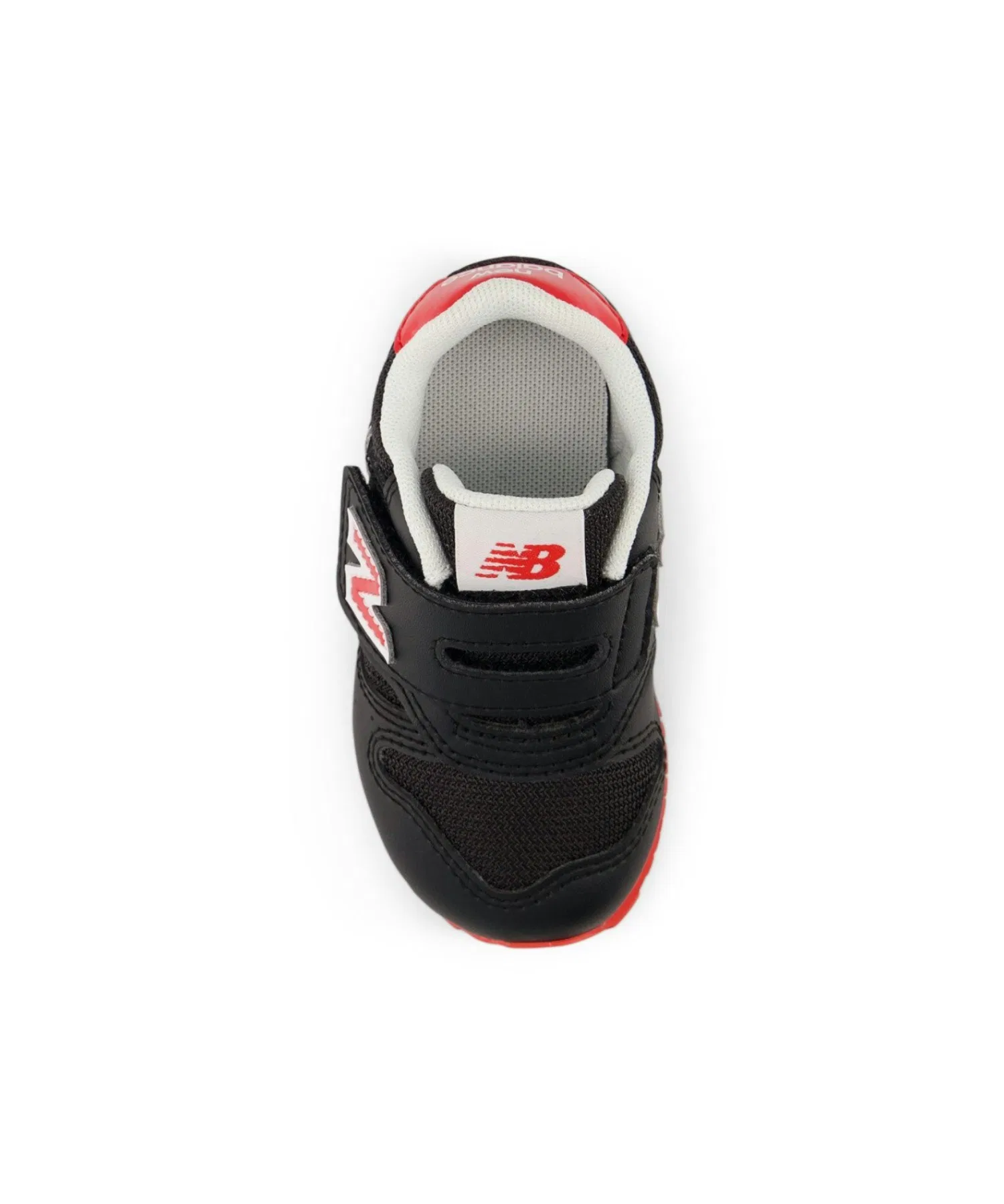 Детские кроссовки New Balance 373 Hook and Loop красно-чёрные — фото 2