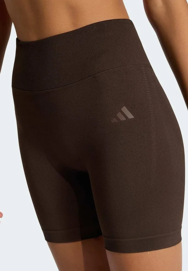 Вязаные леггинсы с эффектом сборки, необходимые для тренировок Adidas Performance, Aurora Coffee — фото 4