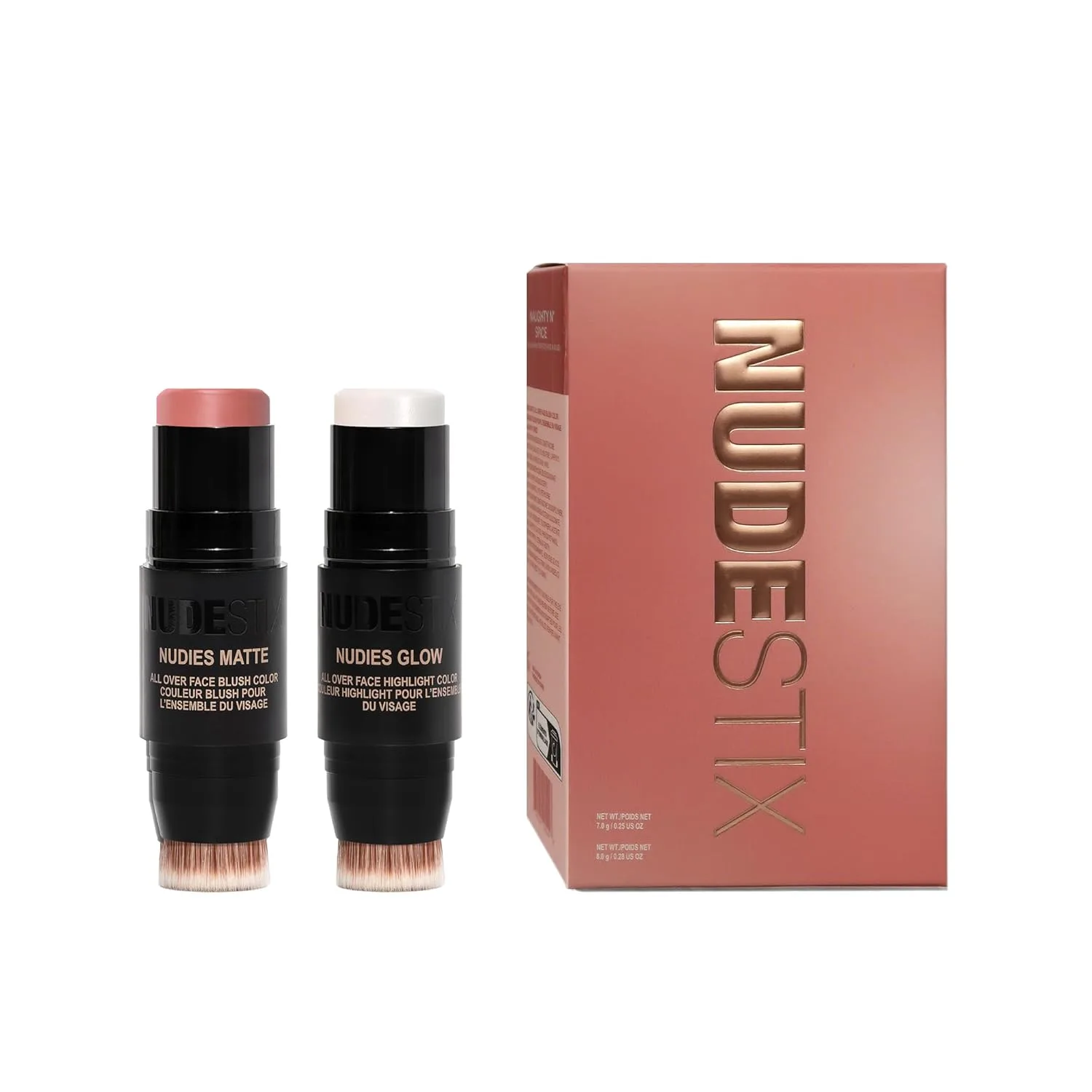 Набор для ухода за кожей Rose Glow Nudestix, Multicolor