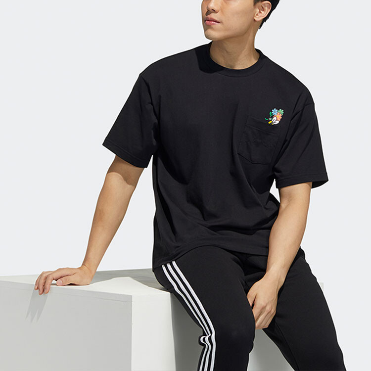 Adidas Originals Мужская футболка, цвет Black — фото 4