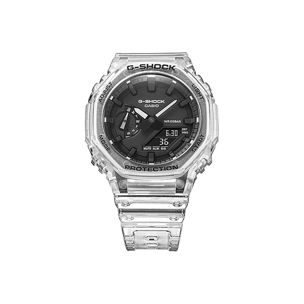 

CASIO Часы Men Liquid Crystal/Analog Dual Display Series Black Watch GA-2100SKE-7A, Regular