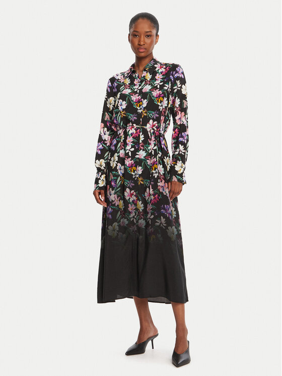 

Платье-рубашка regular fit Camisero Acrilica 25WWVW11 Desigual, черный