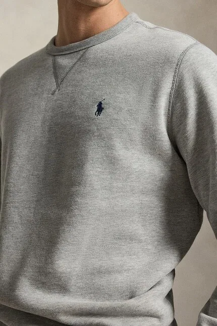 Худи из футера Polo Ralph Lauren, серый — фото 4